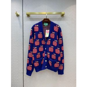 Gucci Cardigan Unisex - Men's Heart Apple Pattern Cotton Cardigan Style number 664361 XKBYW 4684 ggyg333708011