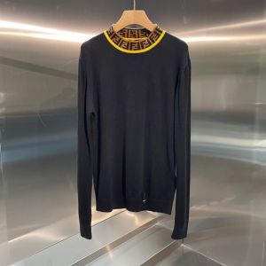 Fendi Undershirt / Sweater Unisex - SWEATER Black wool sweater Code: FZZ411A4GCF0G8T fdeg351708151a