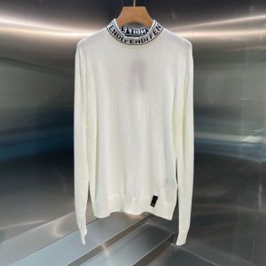 Fendi Undershirt / Sweater Unisex - SWEATER Black wool sweater Code: FZZ411A4GCF0G8T fdeg351708151b