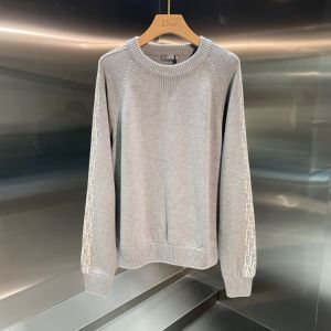 Dior Sweater Unisex - SWEATER WITH DIOR OBLIQUE INSERTS Reference: 113M638AT187_C081 dioreg351808141b