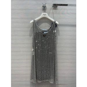 Prada Dress - Rhinestone embroidered mesh mini-dress code: P3F40R_1WPH_F0518_S_212 prxx295106031