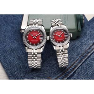 Rolex Datejust Couple Watches rxzy02540811a Silver Red
