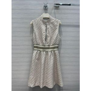 Dior Dress - DIORIVIERA SHORT DRESS Gray Dior Oblique Technical Jersey Reference: 143R04A4040_X8854 diorxx295706061b