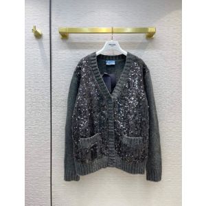 Prada Wool Cardigan -  Sequin embellished wool cardigan code: P25I13_1Y6A_F0308_S_212 pryg379111051