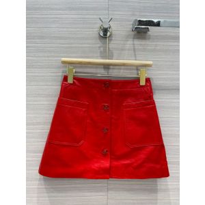 Dior Leather Skirt - SHORT SKIRT WITH 'CD' BUTTONS Lambskin Reference: 125J31AL015_X9000 diorxx297606071c