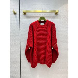 Gucci Wool Knit Sweater Unisex - Cable knit sweater with detachable sleeves Style ‎673684 XKB22 7325 ggyg391212051b