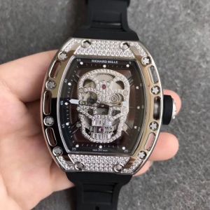 Richard Mille Tourbillon RM052 Skull Watches rmbf02280718b Silver