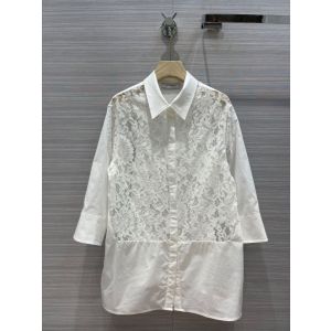 Valentino Blouse - COTTON POPLIN AND HEAVY LACE SHIRT Code: WB3AB2P05A6001 vaxx301606111