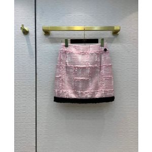 Chanel Skirt - Painted Cotton Tweed Pink, White & Black Ref.  P71877 V63453 NG206 ccyg4109021222