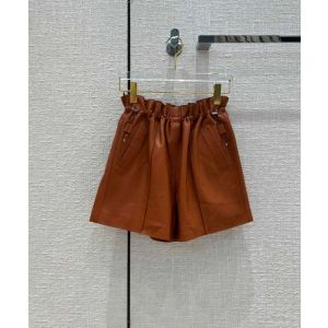 Hermes Leather Short Pant - Leather shorts with elastic waist hmyg4660042922a