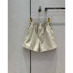Hermes Leather Short Pant - Leather shorts with elastic waist hmyg4660042922b