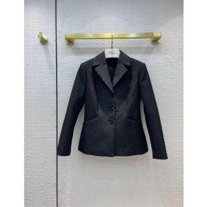Dior Coat Jacket - CLOQUÉ-EFFECT BAR JACKET Black Matte Single-Breasted Technical Fabric Reference: 141V01A2790_X9000 dioryg322807131