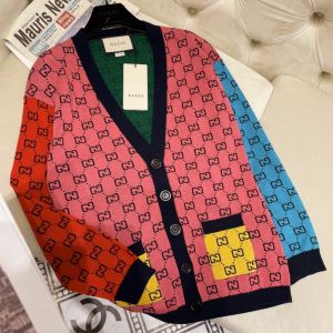 Gucci Cardigan - Multicolor Wool Cotton Cardigan ggsd248104151