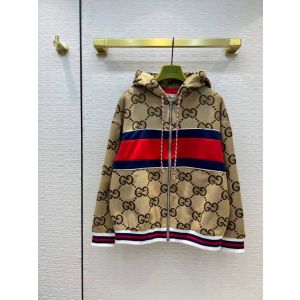 Gucci Hooded Jacket - Gucci Tiger jumbo GG hooded jersey jacket Style ‎685758 XJD3M 2190 ggyg4077010922