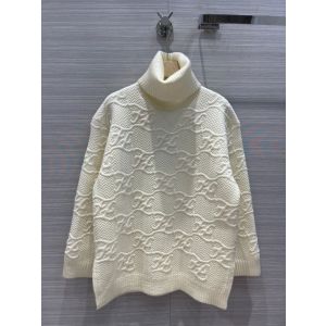 Fendi Wool Sweater - Turtleneck - White wool and cashmere sweater Code: FZX697AHE9F1ENO fdxx359209151a