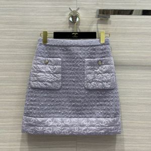 Chanel Skirt - Wool Tweed & Silk Lilac Ref.  P71765 V63175 NF336 ccxx382911151