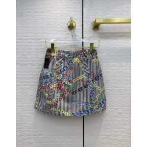 Louis Vuitton Skirt - 1A92TH  CHAIN PRINT MINI SKIRT lvyg343708171