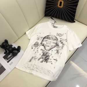Dior T-shirt - T-SHIRT Ecru Dior Des Vents Cotton Jersey and Linen Reference: 153T12B4452_X0800 diorcz343908051a