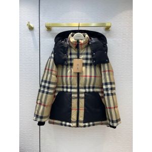 Burberry Down Jacket - Detachable Hood Check Recycled Polyester Puffer Jacket Item 80459561 buryg358709181