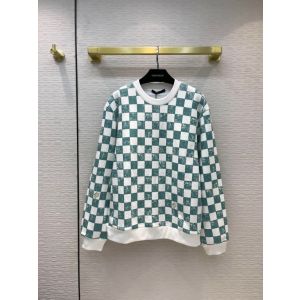 Louis Vuitton Sweater Unisex - 1A99VH  DAMIER PRINTED CREWNECK lvyg360709161-cf