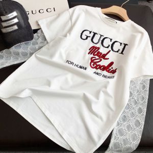 Gucci T-shirt - Fake Two Pieces Lace Sleeves ggcz13621222c