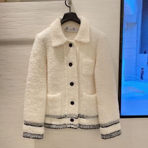 Dior Jacket - CARO JACKET Ecru Technical Wool Fleece Knit Reference: 214V44AM114_X0200 diorst396912211