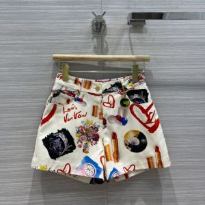 Louis Vuitton Short Pant - 1A98S2  PATCH PRINT MINI SHORTS lvxx346008221