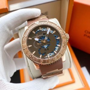 Ulysse Nardin Marine Diver Watches unbf02180703e Brown Rose Gold
