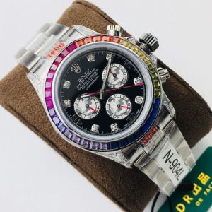 Rolex Daytona Rainbow Watches rxbf02191025a Silver
