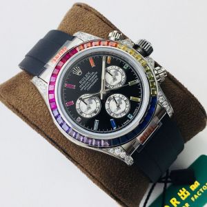 Rolex Daytona Rainbow Watches rxbf02191025f Silver