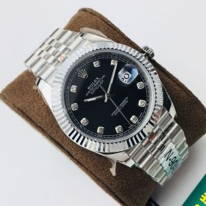 Rolex Datejust Watches rxbf02240929a Silver Black Diamond