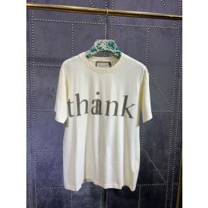 Gucci T-shirt - Think/Thank Print ggsd10501126