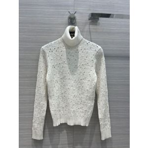 Chanel Sweater - Cotton White Ref.  P72110 K10334 AW005 ccxx385911251