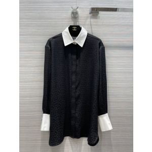 Chanel Silk Blouse - TUNIC Silk Jacquard Black & White Ref.  P71652 V63138 94305 ccxx386011251