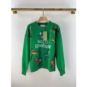 Gucci Wool Sweater Unisex - Freya Hartas animal wool sweater Style ‎653914 XKBYF 3129 ggsd312206221a-xm