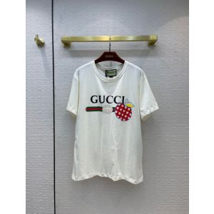 Gucci T-shirt Unisex - Men's Gucci Les Pommes T-shirt Style ‎548334 XJDNC 9095 ggyg330907291