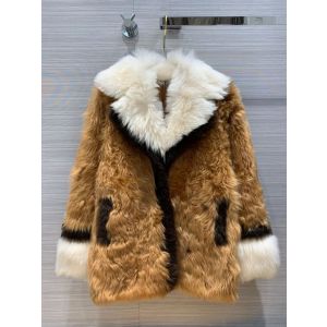 Miu Miu Sheep Fur & Leather Jacket miuvv08181027