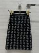 Chanel Skirt - Jersey, Imitation Pearls & Silk Black & White Ref.  P73968 V65539 M9999 ccxx6160012923