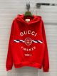 Gucci Hoodie Unisex - Cotton 'Gucci Firenze 1921' hooded sweatshirt Style ‎646953 XJD7O 9095 ggxx4996062322b