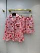 Gucci Suit / Pajamas - Ladies heart apple pattern silk shirt Style number 663366 ZAHB7 5943 ggyg333608011