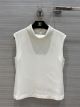 Chanel Sleeveless Silk Blouse - Silk Crepe White Ref.  P71866 V63363 00100 ccxx388912011