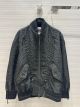 Dior Jacket - BOMBER JACKET Black matte seersucker-effect tech ID : 327C16A2793_X9000 diorxx6328022623