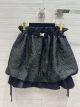 Dior Skirt - BELT SKIRT Black matte seersucker-effect tech No .: 327J56A2793_X9000 diorxx6329022623