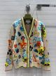Gucci Cardigan - Floral and pony-print cotton and linen cardigan Style  ‎692160 XKCBD 4318 ggxx4998062522b