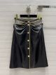 Chanel Leather Skirt - SKIRT Crumpled Calfskin Black Ref.  P72671 C00318 94305 ccxx5003062722