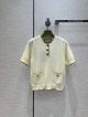 Gucci Knitted Shirt - COTTON LUREX KNIT T-SHIRT Style  ‎691576 XKCHF 7379 ggyg5210073022b