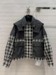 Dior Jacket - HOODED PEACOAT Black and White Check'n'Dior Wool Reference: 257C54A1244_X9330 diorxx5639092722