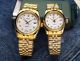 Rolex Datejust Couple Watches rxzy02521020a Gold White