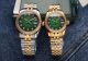 Rolex Datejust Couple Watches rxzy02530811d Gold Green