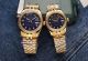 Rolex Datejust Couple Watches rxzy02530811c Gold Blue